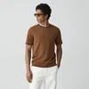 Theory Soris Tee In Regal Wool In Brown