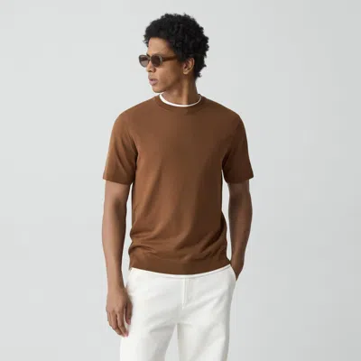 Theory Soris Tee In Regal Wool In Brown