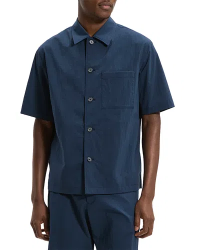 Theory Spread Collar Pocket Overshirt In Multi