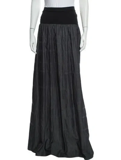 Pre-owned Theory Square Neckline Long Dress In Blue