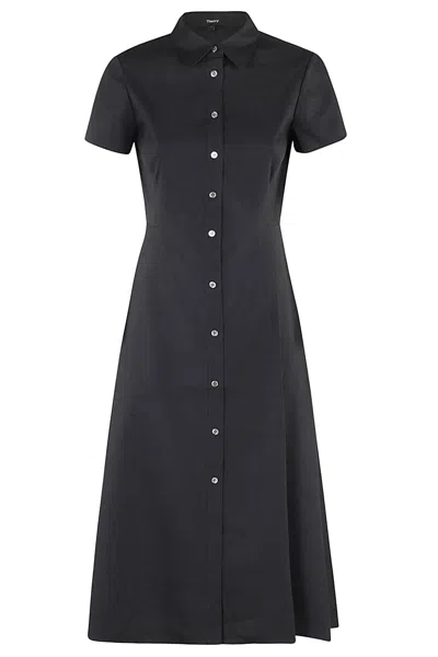 Theory Midi Shirt Dress In Ujs Concord