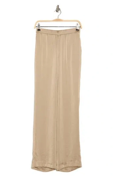 Theory St. Wide Leg Crushed Satin Pants In Mesa