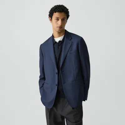 Theory Standard Blazer In Sartorial Wool In Blue
