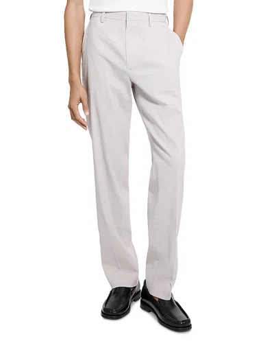 Theory Standard Draw Pants In Good Crunch In Silver