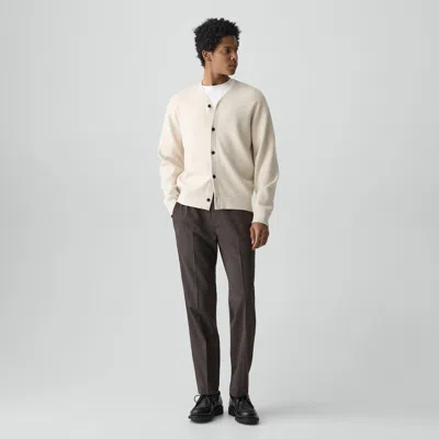 Theory Standard Drawstring Pant In Motion Wool In Brown
