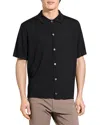 Theory Regal Merino Relaxed Button Down In Brown