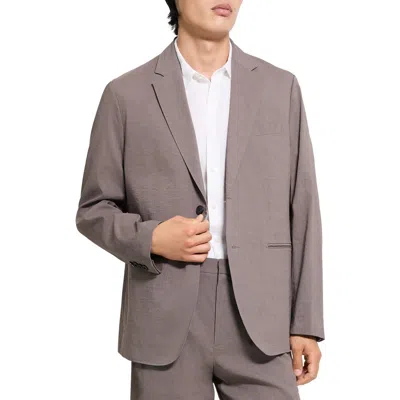 Theory Standard Linen Blend Suit Jacket In Gray