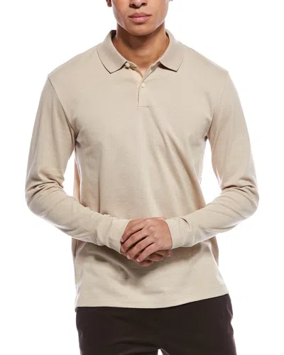 Theory Standard Polo Shirt In Neutral