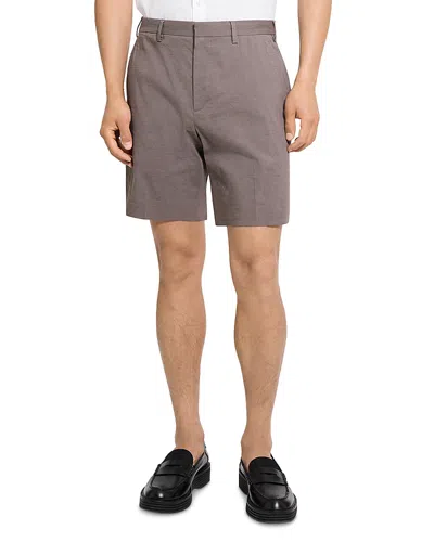 Theory Standard Shorts In Good Crunch In Gray
