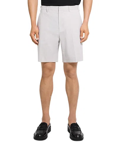 Theory Standard Shorts In Good Crunch In Silver