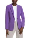 Theory Staple Blazer In Purple
