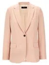 Theory Tailored Blazer With Notched Lapels In Pink