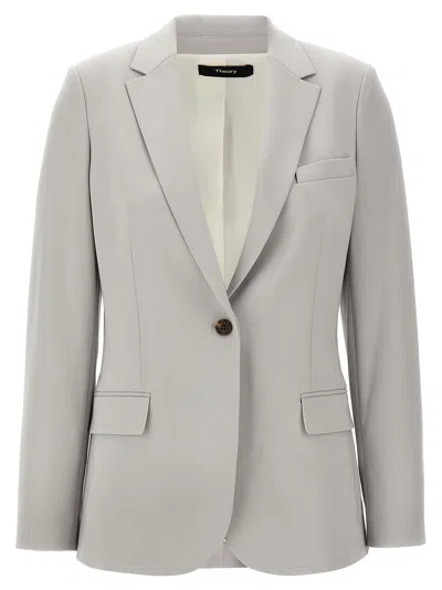 THEORY STAPLE BLAZER AND SUITS GRAY