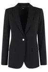 Theory Tailored Blazer With Back Vent And Cuffs In Black