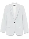 Theory Structured Blazer With Notched Lapels And Back Vent