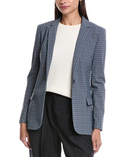 Theory Staple Blazer In Blue