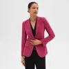 Theory Staple Blazer In Admiral Crepe In Pink