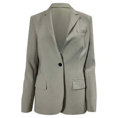 Theory Staple Blazer In Light Green Triacetate
