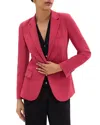 Theory Staple Blazer In Admiral Crepe In Pink