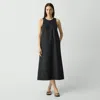 Theory Stitched Midi Dress In Sheen Cotton