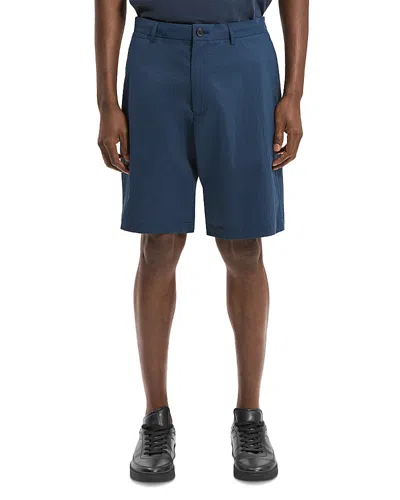 Theory Straight 9.5 Drawstring Shorts In Blue