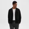 Theory Straight Blazer In Leather In Black