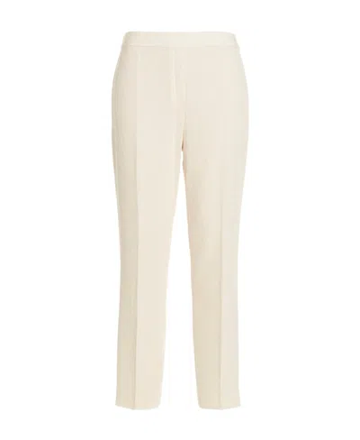 Theory Straight Casual Pants In White