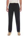 Theory Curtis Linen-blend Pant In Blue