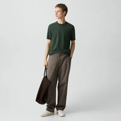 Theory Straight Chino Pant In Moonsoft Cotton In Brown