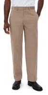 Theory Straight Chino Pants Feather In Brown