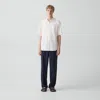 Theory Straight Drawstring Pant In Performance Suiting In Blue