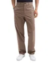 Theory Hanson Straight Leg Chinos In Walnut