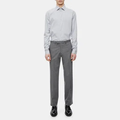 Theory Straight-fit Suit Pant In Fine Wool In Silver