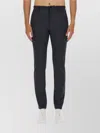 Theory Straight Fit Trousers With Side And Back Pockets In Black