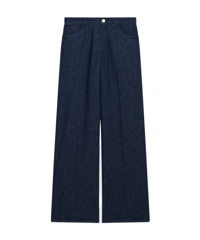 Theory Straight Five-pocket Jeans In Black