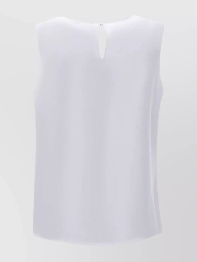 Theory Silk Straight Shell Top In White