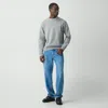Theory Straight Jean In Stretch Denim In Mid Blue