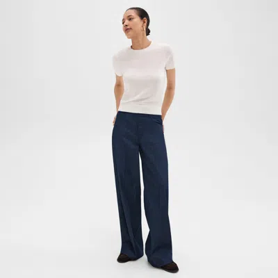 Theory Straight-leg 5-pocket Pant In Denim In Indigo