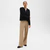 Theory Straight-leg 5-pocket Pant In Wool-blend Flannel In New Camel