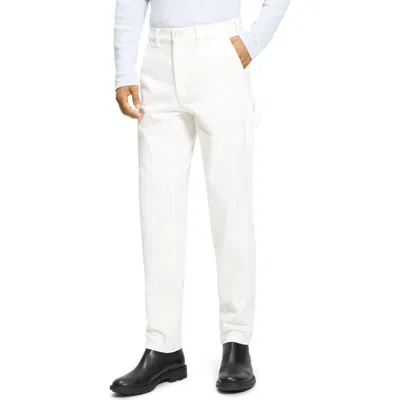 Theory Straight Leg Carpenter Jeans In Soft White