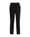 Theory Straight-leg Cropped Trousers In Black