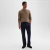 Theory Straight-leg Drawstring Pant In Wool-blend Knit In Baltic