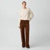 Theory Straight-leg Five Pocket Pant In Corduroy In Brown