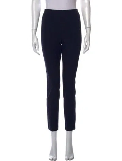Pre-owned Theory Straight Leg Pants In Black