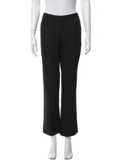 Pre-owned Theory Straight Leg Pants In Blue