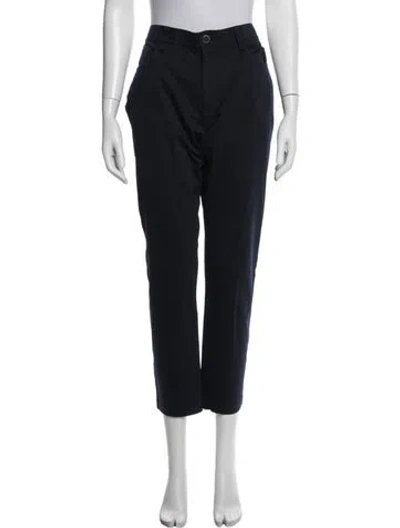 Pre-owned Theory Straight Leg Pants In Blue