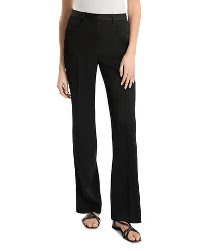Theory Straight Leg Slim Fit Pants In Black