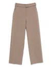 Theory Straight-leg Trousers In Brown