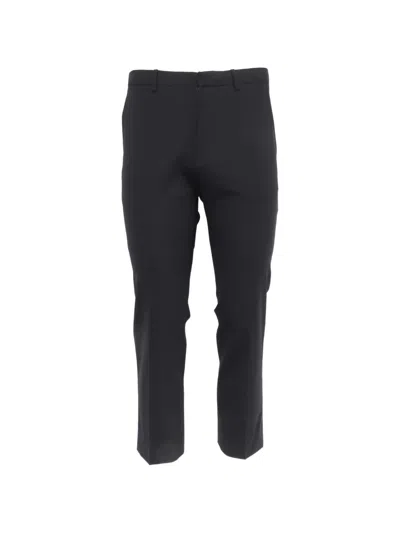 Pre-owned Theory Straight-leg Trousers In Black