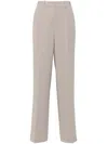 Theory Grey Triacetate Relax Pants In Grey